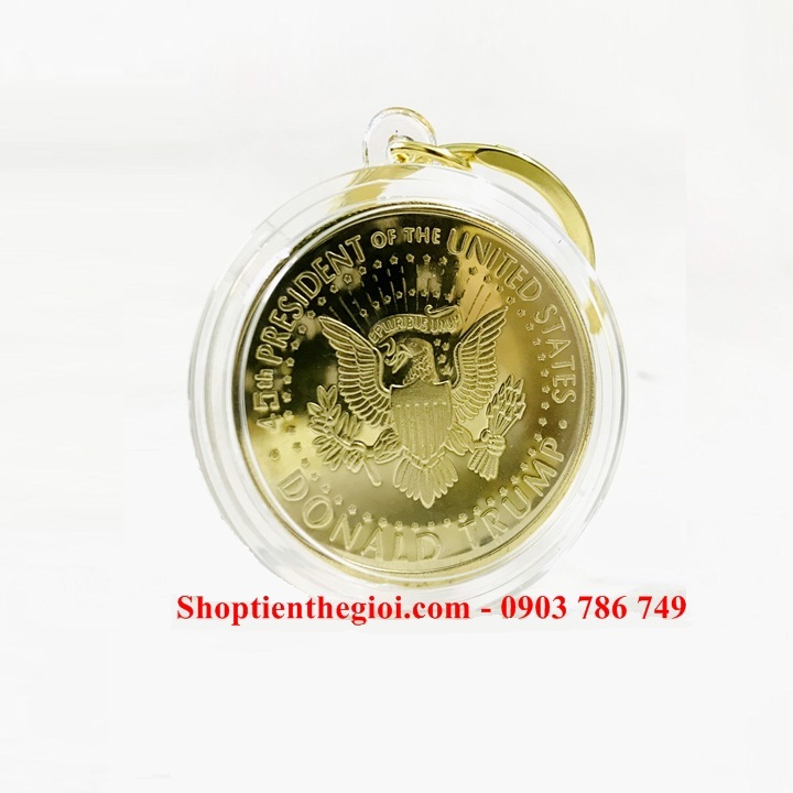 Móc khóa xu hình Trump - SP005258